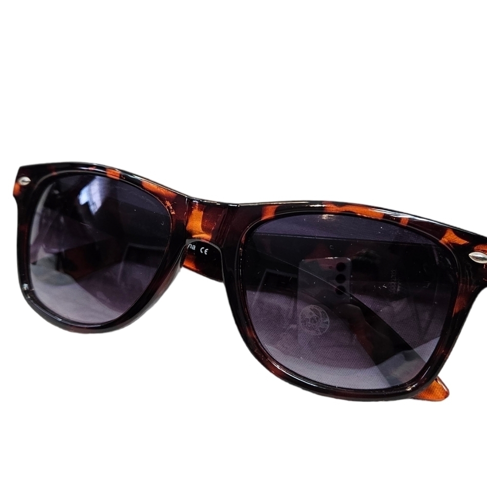 Women's Translucent Tortoise Plastic‎ Frame Horn Rimmed Sunglasses